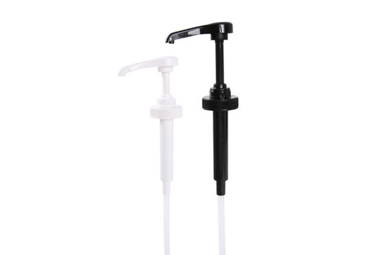 Black 1/4 Ounce Syrup Pump Dispenser For 38-400 Gallon Container