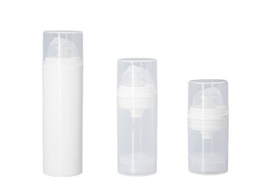 All Plastic Airless Pump Bottles Personal Care Lotion Cream Cosmetic Packaging 15ml 30ml 50ml