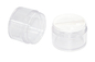 Empty Plastic Cosmetic Cream Jars With Mixture Screw Top Cover And Inner Cap