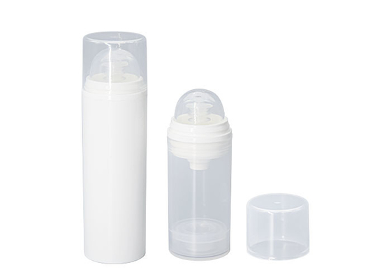 Round allplastic  Pp Airless Pump Bottle 15ml 30ml 50ml  Mono airless pump bottle dispenser
