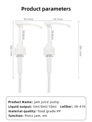 Nestle Coffee Mate 38-410 Plastic Syrup Dispenser Pump 5ml 8ml 10ml