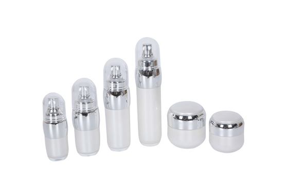 100ml Egg Shaped Acrylic Lotion Bottle Empty Cream Jar Skincare Set