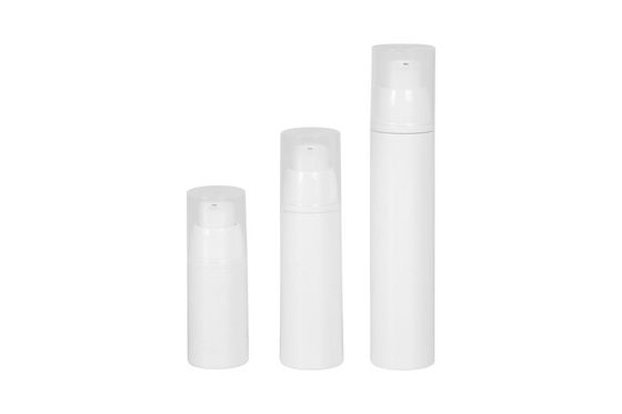 Toplu Yuvarlak 15ml 30ml 50ml Beyaz Havasız Pompa Şişeleri